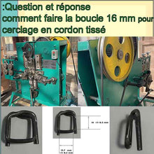 Загрузить изображение в средство просмотра галереи, fabrication de boucles de cerclage de 16 mm