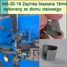Load image into Gallery viewer, Zapinka blaszana 16 mm wykonany ze złomu stalowego dla przemysłu