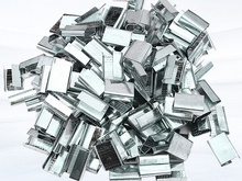 Load image into Gallery viewer, Galvanized PET strap clips are using steel coils galvanized