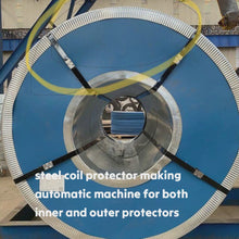 गैलरी व्यूवर में वीडियो लोड करें और चलाएं, steel coil edge protector machine for both inner and out protectors