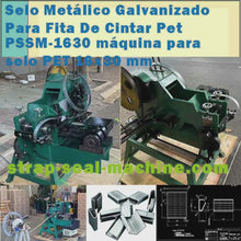 Carregar e reproduzir vídeo no visualizador da galeria, Selo para fita de poliéster 16,0 mm x 30,0 mm PET