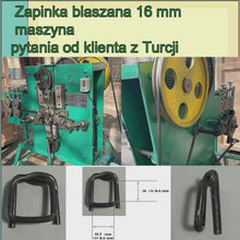 Load and play video in Gallery viewer, Zapinka blaszana 16 mm maszyna --pytania od klienta z Turcji