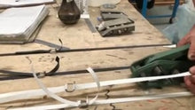 Carregar e reproduzir vídeo no visualizador da galeria, How to use a square shape strapping buckle with tools for heavy-duty cord strapping.mp4