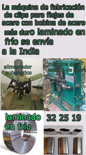 Carregar imagem no visualizador da galeria, Máquina de clips de flejado de acero con materia prima de bobina de acero laminado en frío