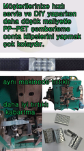 Load image into Gallery viewer, Poli çemberleme klipsleri (kabartmalı noktalar) makinesi
