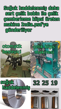 Load image into Gallery viewer, Soğuk haddelenmiş çelik bobin hammaddesi ile çelik bağlama klipsi makinesi