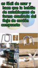 Загрузить изображение в средство просмотра галереи, Máquina para fabricar hebillas de 1/2 'con fleje de forma cuadrada