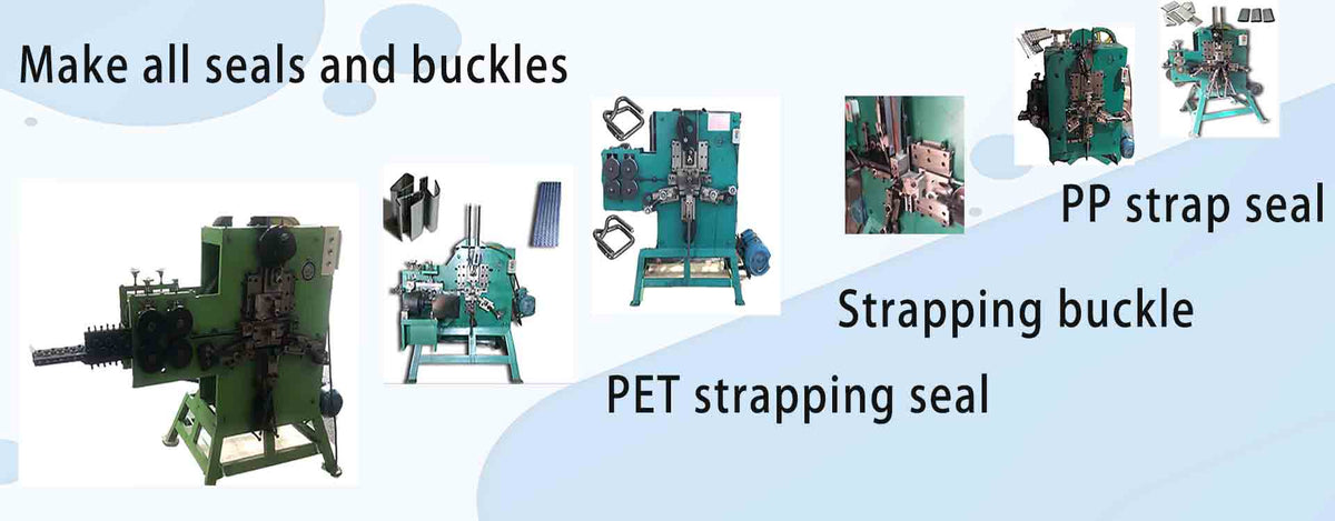 Solution for the machines of strapping seal and strapping buckle ...