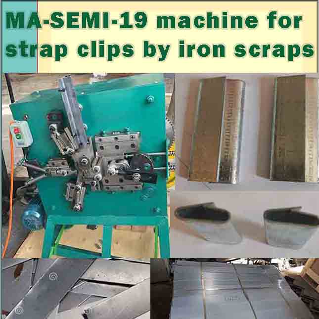 Packing clips machine with steel scraps as raw materials shipping to Philippines