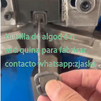 Máquina para fabricar hebillas de embalaje de algodón Póngase en contacto con Whatsapp: zjaska antes de realizar el pedido.