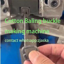 गैलरी व्यूवर में इमेज लोड करें, Cotton bale  baling buckle making machine please contact Whatsapp: zjaska before order
