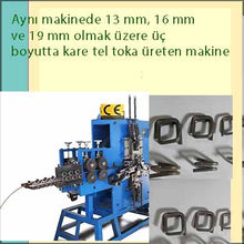 Load image into Gallery viewer, Khóa dây đai vuông 13 16 và 19 mm máy với ba kích thước trong cùng một máy
