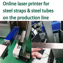 Cargar imagen en el visor de la galería, Online laser printer for steel strap and steel tube on the production line
