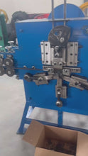 Load and play video in Gallery viewer, Cotton bale  baling buckle making machine please contact Whatsapp: zjaska before order
