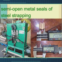 Загружайте и воспроизводите видео в средстве просмотра галереи Steel strap push seal 19 x 25 semi open
