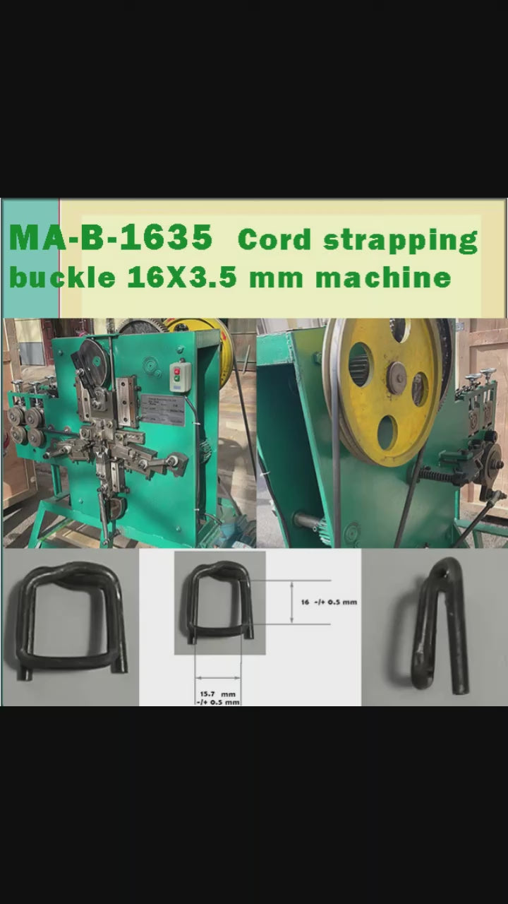 Boucle de sangle de cordon 16 mm machine