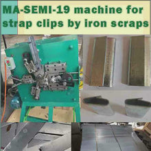 Carregar e reproduzir vídeo no visualizador da galeria, MA-SEMI-19 semi automatic machine for making packing clips for industry
