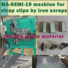 Загружайте и воспроизводите видео в средстве просмотра галереи Packing clips machine with steel scraps as raw materials shipping to Philippines
