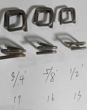 Load image into Gallery viewer, square wire strapping buckle 13 16 and 19 mm machine
