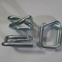 Load image into Gallery viewer, Offer 32 x 7 mm Corded Strap Buckle galvanized for wholesale only ( one pallet)
