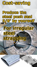 Carregar imagem no visualizador da galeria, Steel strapping push seal 16 mm making machine
