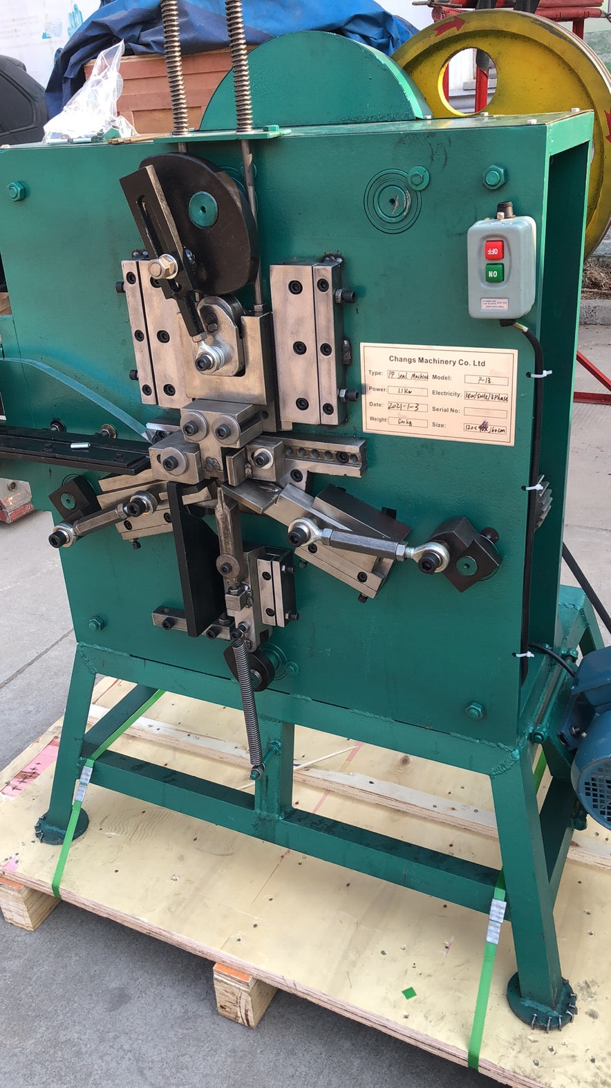 Steel strapping snap-on 3/4' seal clip making machine
